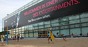 Auftakt der Airport Beach Tage am Wochenende des 07.-09.08.2009 mit dem Kampf um den Bayerischen Meistertitel im Beach-Volleyball (Foto. MartiN Schmitz)
